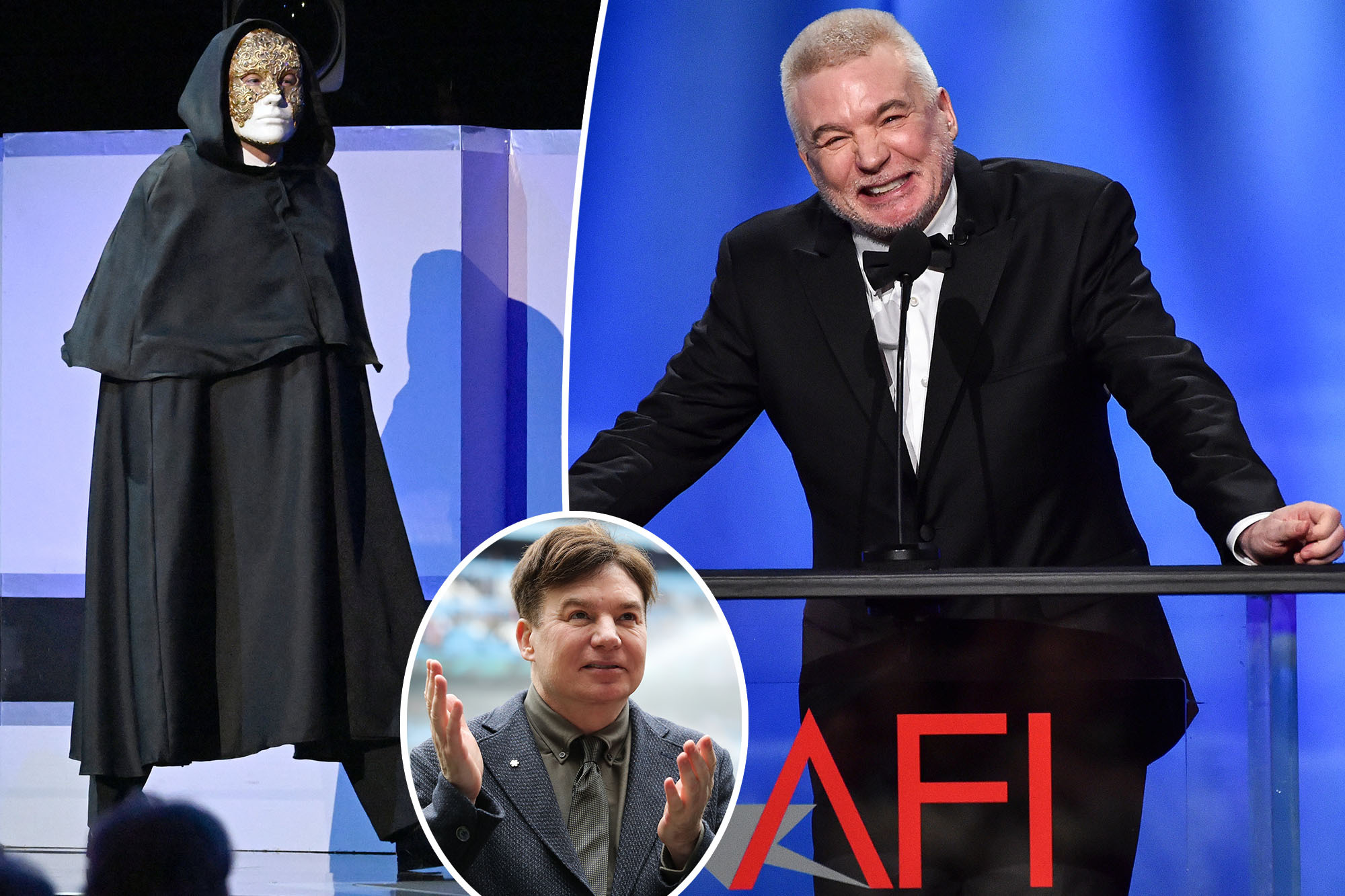 Actor Mike Myers makes first public appearance in a year at AFI awards