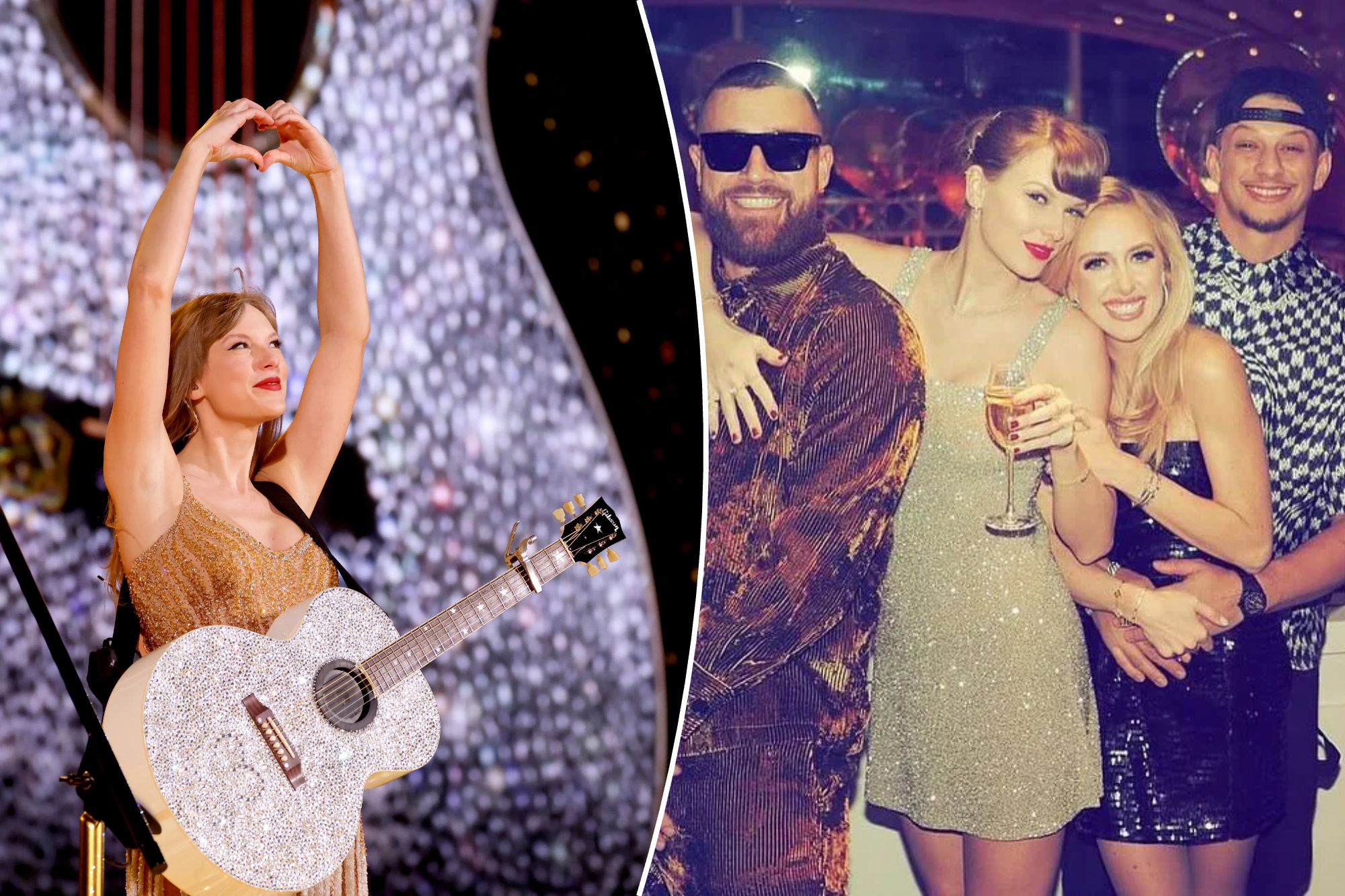 Taylor Swift parties with Travis Kelce, Mahomes couple in Vegas as she feels 'sad' about going back on tour: reports