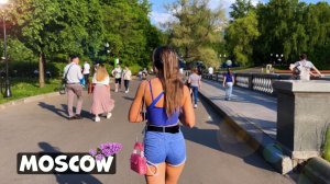 ВЕСЕННИЙ ПАРК ГОРЬКОГО ? Пешеходная экскурсия по Москве, Россия ?? + (3D звук ?) Часть 2