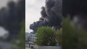 Кадры пожара после удара по Южному порту в Одессе