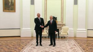 Кадры начала встречи Владимира Путина и Ильхама Алиева