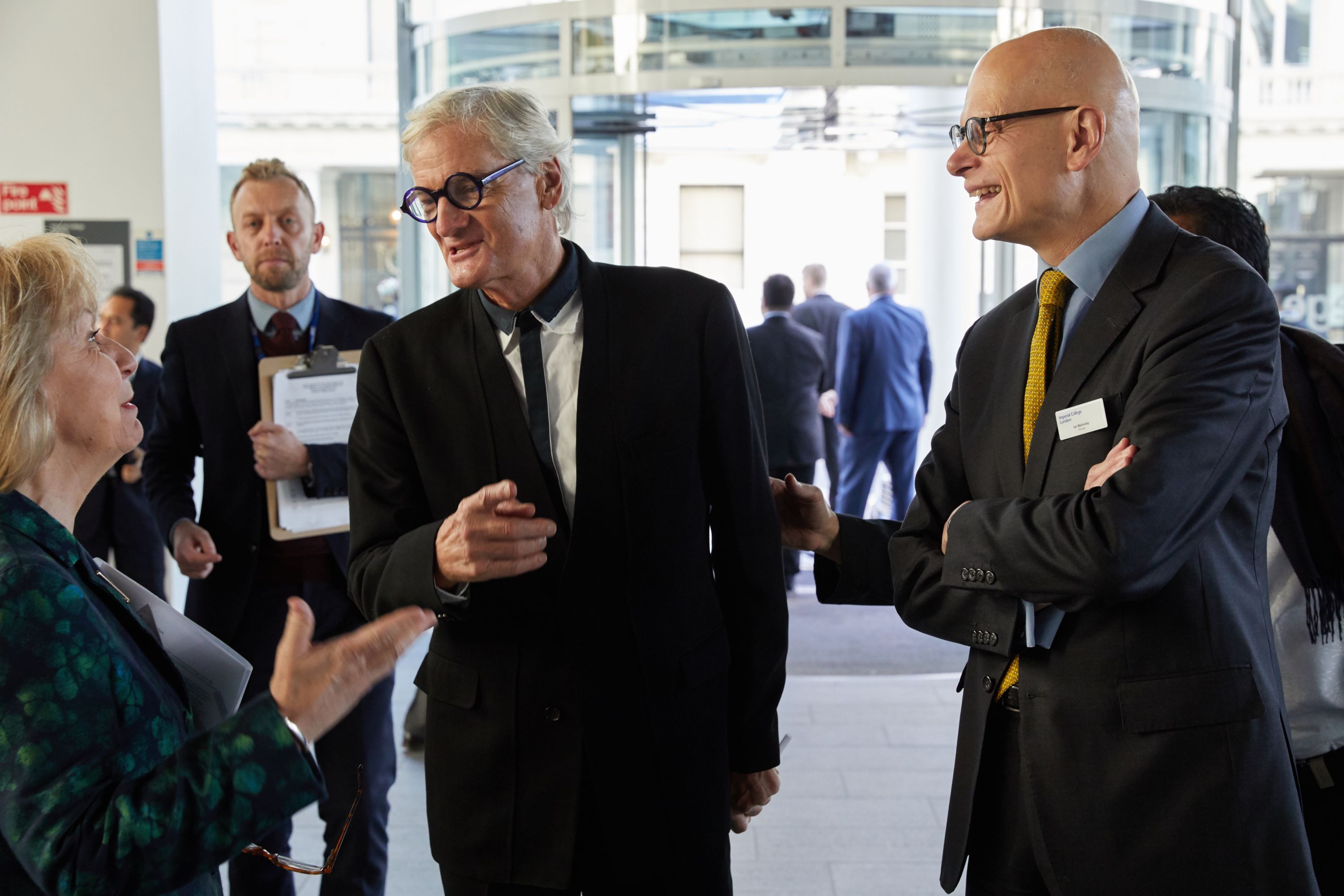 Provost - Professor Walmsley with Sir Dyson at an event for the Malaysian Prime Minister