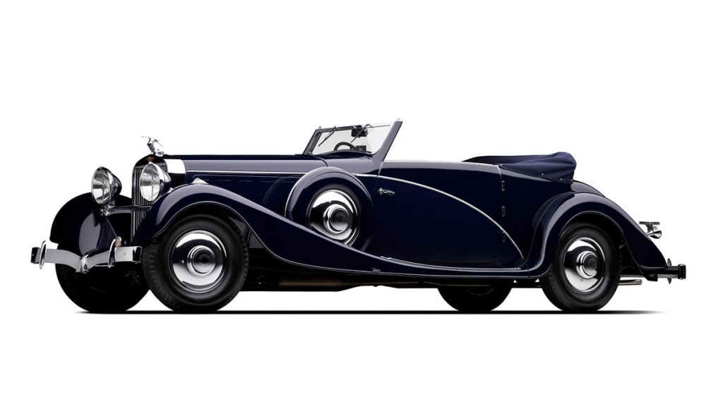 A 1933 Hispano-Suiza J12 Cabriolet.