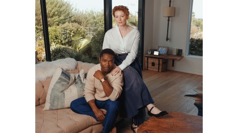 David and Jessica Oyelowo in their Los Angeles home