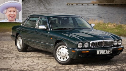 Queen Elizabeth II and her 2001 Daimler Majestic in Photos