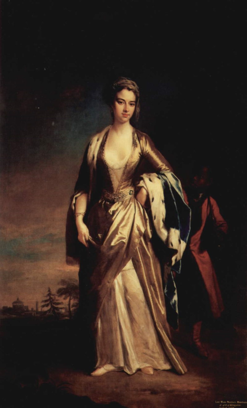 Lady Mary Wortley Montagu, by Jonathan Richardson the younger, 1725