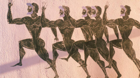 Dans la Grèce antique, l'athlète, c'est celui qui s'exerce à la lutte.