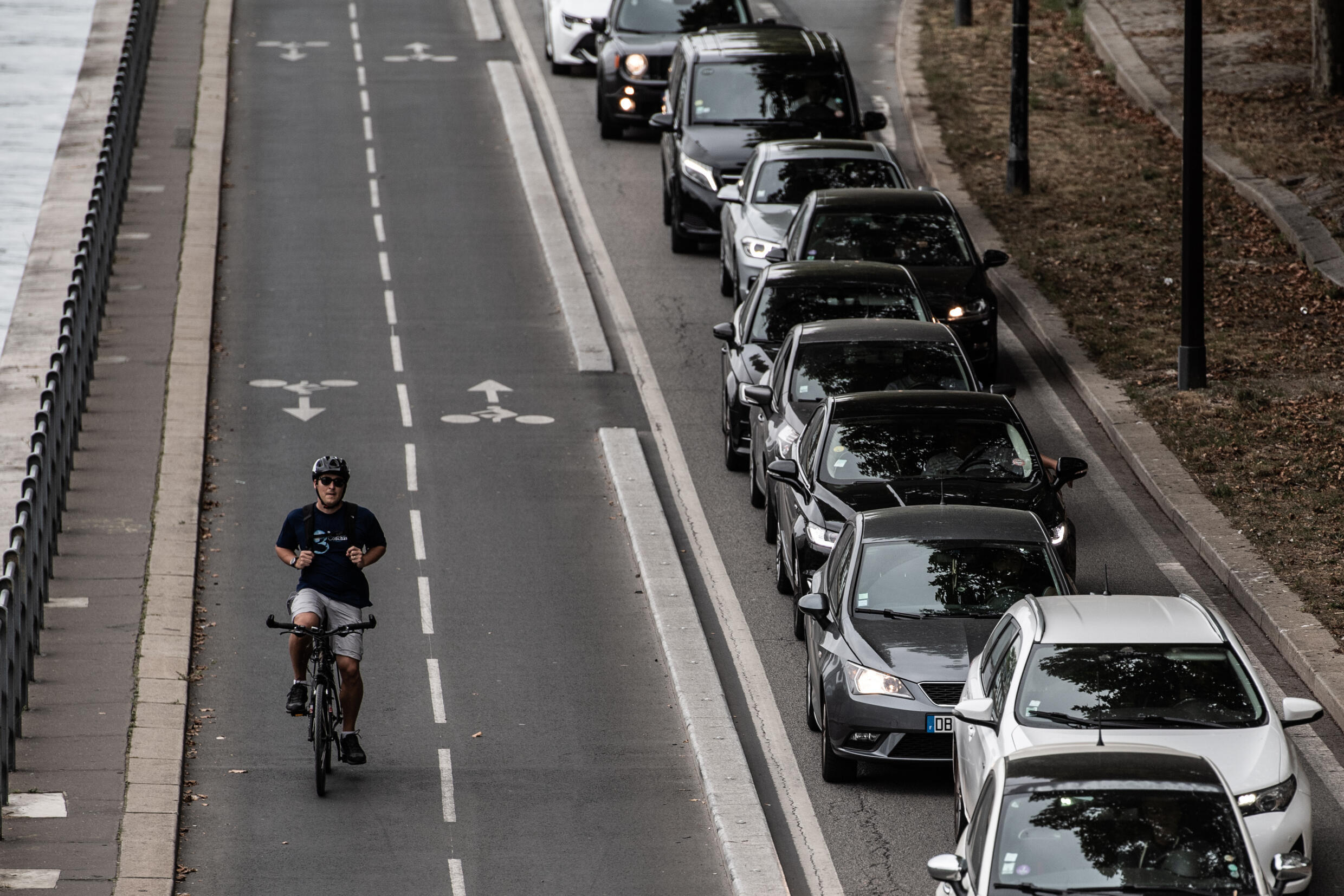 Biking, not driving, is being encouraged in Paris.