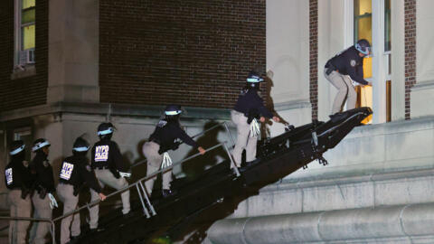 Intervention de la police de New York à l'université Columbia, le 30 avril 2024.