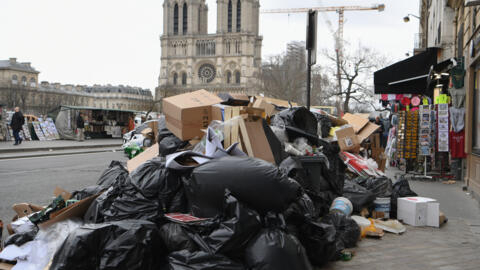 Many Paris streets were piled high with refuse during the last strike in March 2023/