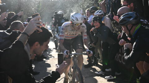 UAE cyclist Tadej Pogacar won the 'Strade Bianche' by a record-winning margin.