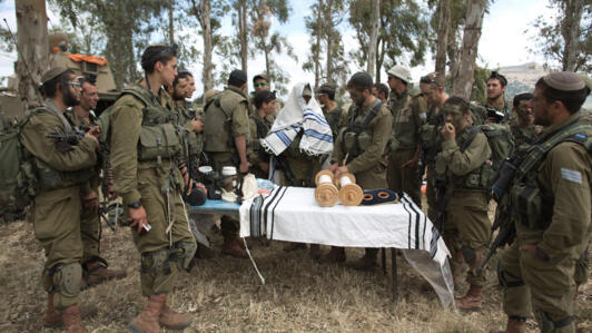 Des soldats de l'unité d'ultra-orthodoxes israélien Netzah Yehuda.