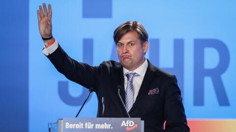 Maximilian Krah, la tête de liste de l'AfD allemande pour les élections européennes.