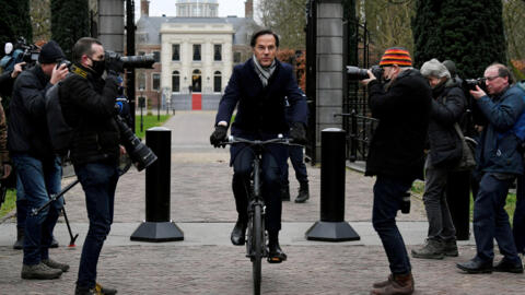  Dutch Prime Minister Mark Rutte leaves the Royal Palace in The Hague, Netherlands, January 15, 2021. 
