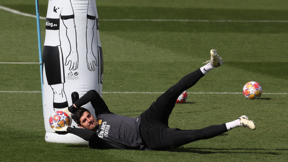 Real Madrid's Belgian goalkeeper Thibaut Courtois has missed the season injured but is close to making his return