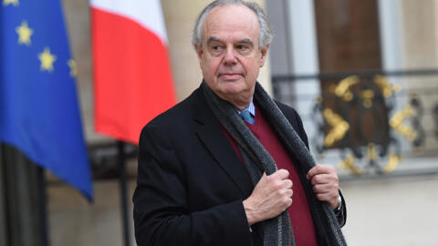 وزير الثقافة الفرنسي السابق فريدريك ميتران في 8 ديسمبر 2015 بقصر الإليزيه الرئاسي في باريس.