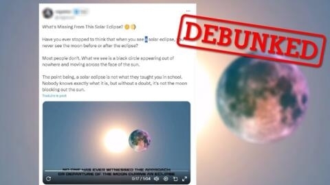 A number of accounts on social media have been claiming that solar eclipses aren’t caused by the moon crossing front of the sun.