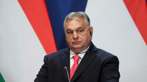 Hungarian Prime Minister Viktor Orban in Budapest, Hungary, 16 January, 2024.
