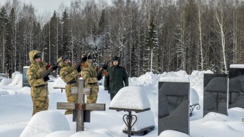 Похороны российского военного, погибшего в Украине. Пермский край, Россия, январь 2023 г.