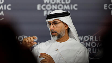 Suhail Mohamed Al Mazrouei, ministro da Energia dos Emirados Árabes Unidos, fala durante o Fórum Econômico Mundial (WEF) em Riade, Arábia Saudita, 28 de abril de 2024. REUTERS/Hamad I Mohammed