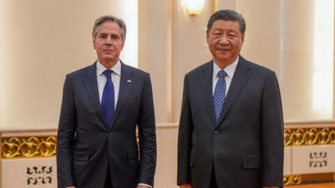 美国国务卿布林肯会见中国国家主席习近平。