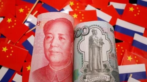 中俄兩國貨幣示意圖
