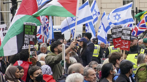 Marche pro-palestinienne à Londres, le 27 avril 2024.