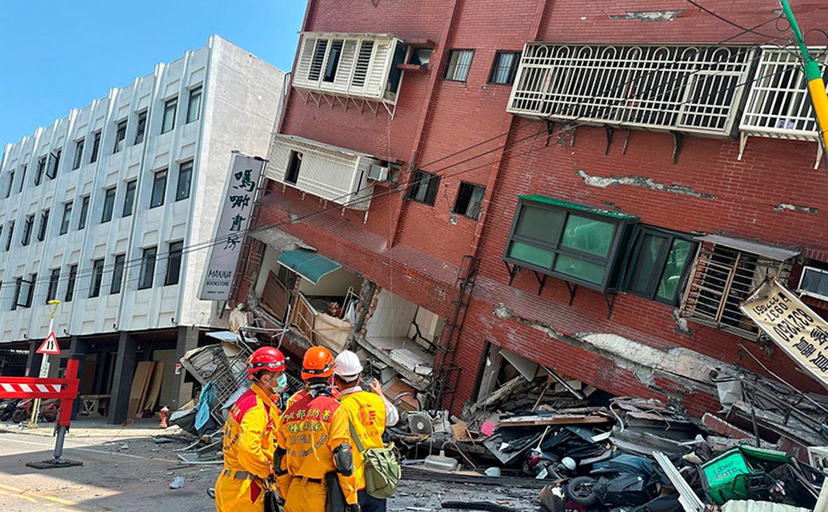 Последствия землетрясения в Тайване. Фотогалерея