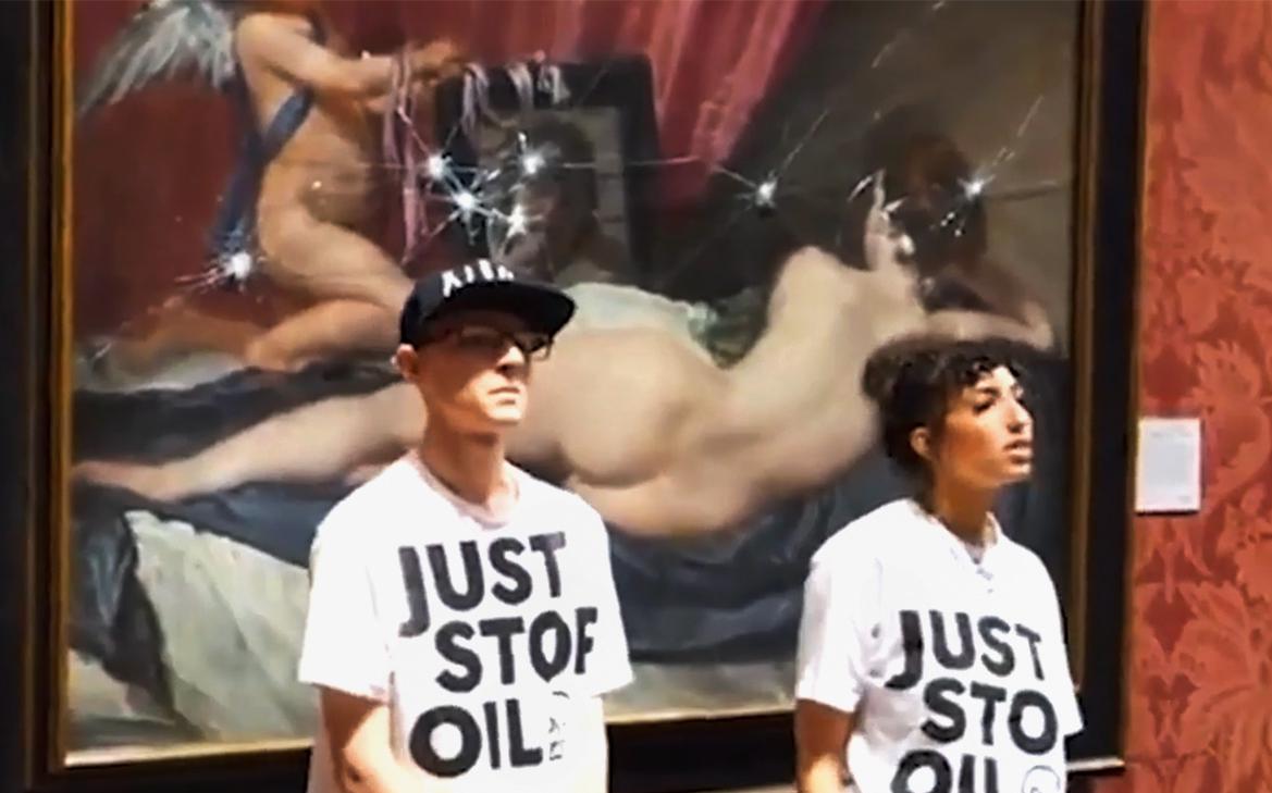 Экоактивисты разбили защитное стекло картины Веласкеса в галерее Лондона