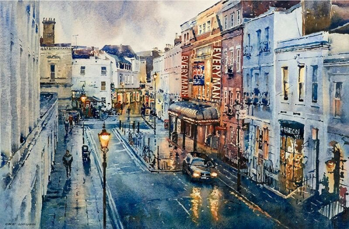 Regent Street & The Everyman. Watercolour.jpg