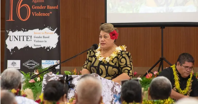 Minister Mulipola's remarks to launch 16 Days of Activism