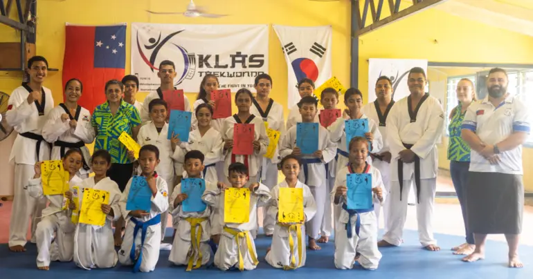 Taekwondo novices take next step