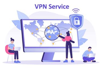 An image featuring VPN service concept