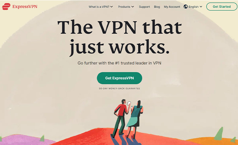 Express VPN homepage image