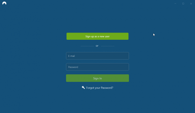 nordvpn app login screen