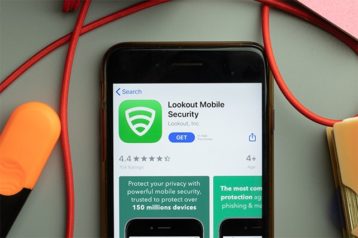 An image featuring the Lookout Mobile Security app
