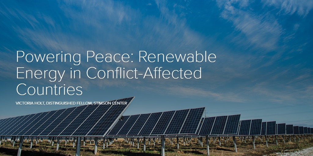 Powering Peace: Renewable Energy in Conflict-Affected Countries