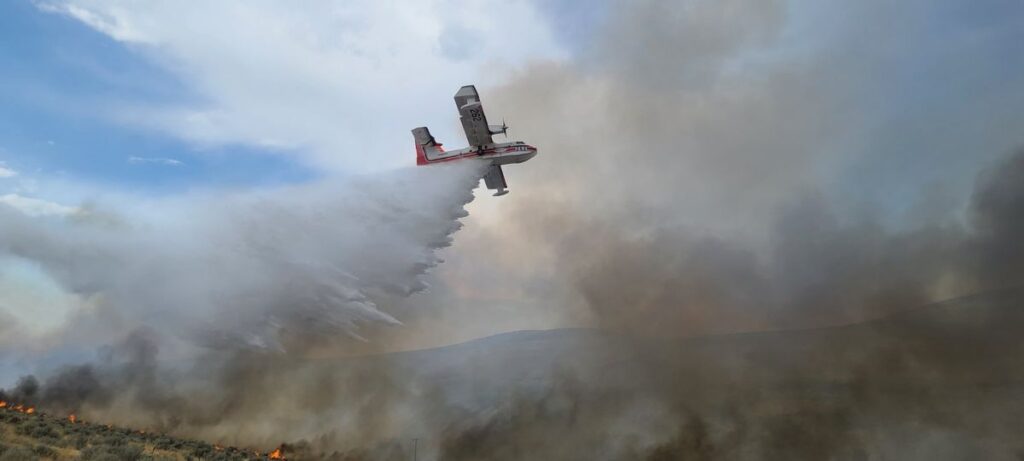 A controversial wildfire funding proposal has changed in recent days. It's sponsors will no longer ask all Oregon property owners to pay $10 a year to help offset fire protection costs on forest and ranch landowners. (Northwest Interagency Coordination Center)