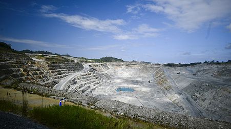 The Cobre Panama open-pit copper mine stands in Donoso, Panama, Thursday, Jan. 11, 2024.