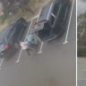 A Perth father-of-two has had a fake gun pointed at him during terrifying in a botched carjacking.