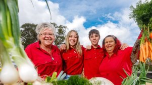 The Valley Pride crew at Towri Growers Market.