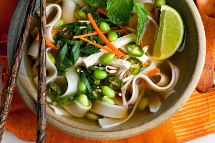 Image for Vegan Pho With Carrots, Noodles and Edamame