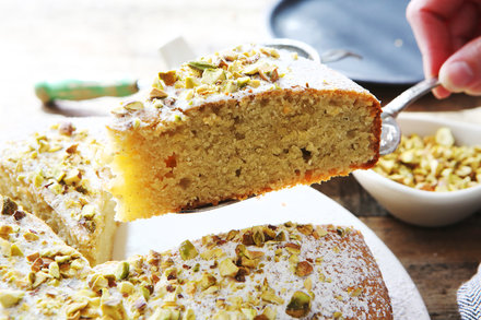 Almond Cake With Cardamom and Pistachio