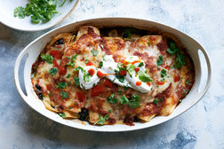 Image for Vegetarian Bean and Cheese Enchiladas