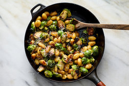 Image for Crisp Gnocchi With Brussels Sprouts and Brown Butter