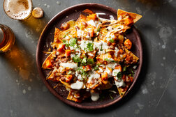 Image for Hearty Bean Nachos With Spicy Salsa