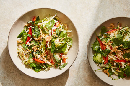 Chicken and Herb Salad With Nuoc Cham 