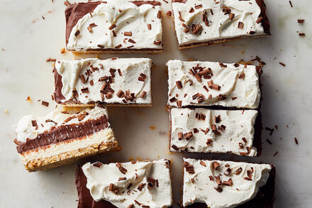 Cheesecake-Chocolate Pudding Bars