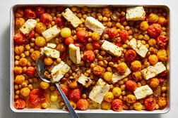 Image for Sheet-Pan Feta With Chickpeas and Tomatoes