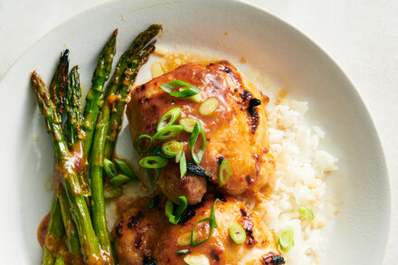 Miso-Honey Chicken and Asparagus